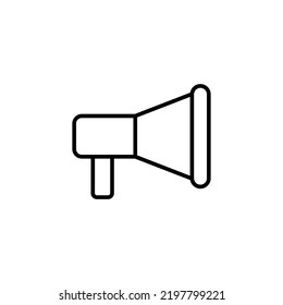 Megaphone icon for web and mobile app. Loudspeaker sign and symbol