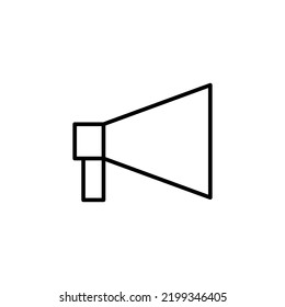 Megaphone icon for web and mobile app. Loudspeaker sign and symbol