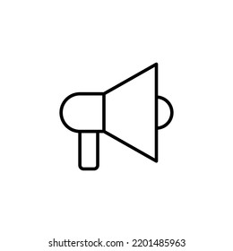Megaphone icon for web and mobile app. Loudspeaker sign and symbol