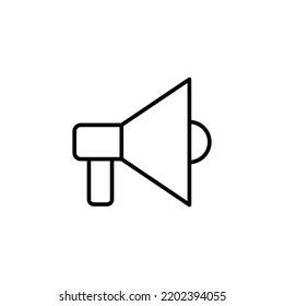 Megaphone icon for web and mobile app. Loudspeaker sign and symbol