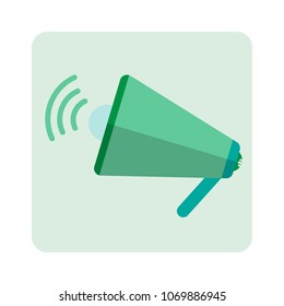 megaphone icon for web. vector illustration.