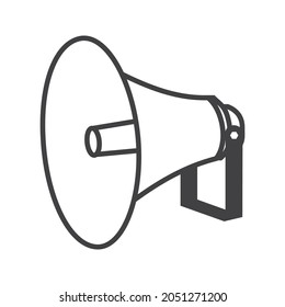 megaphone icon white background illustration