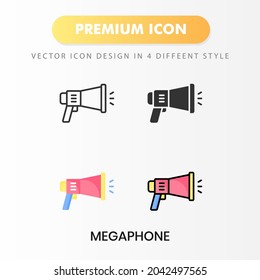 megaphone icon for your website design, logo, app, UI. Vector graphics illustration and editable stroke.