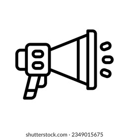 icono megáfono para tu sitio web, móvil, presentación y diseño de logotipo.