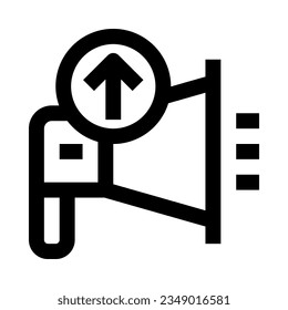 icono megáfono para tu sitio web, móvil, presentación y diseño de logotipo.
