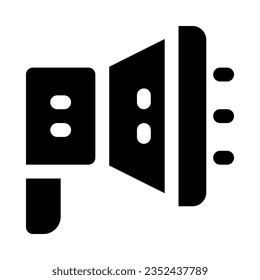 icono megáfono para tu sitio web, móvil, presentación y diseño de logotipo.