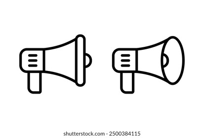Megaphone icons set. Loudspeaker  vector icon
