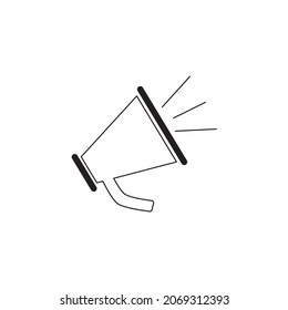 Megaphone icons symbol vector elements for infographic web