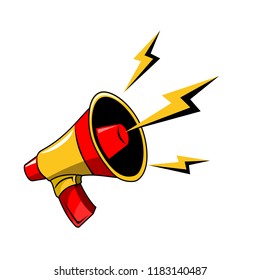 Megaphone Broadcast Vector Stock Vector (Royalty Free) 1172865325