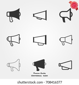 Megaphone icons vector