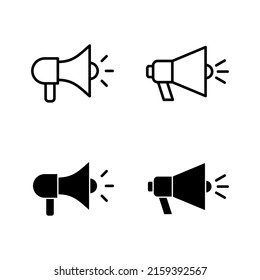 Megaphone icons vector. Loudspeaker sign and symbol