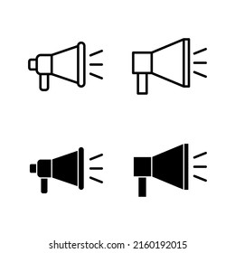Megaphone icons vector. Loudspeaker sign and symbol