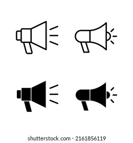 Megaphone icons vector. Loudspeaker sign and symbol