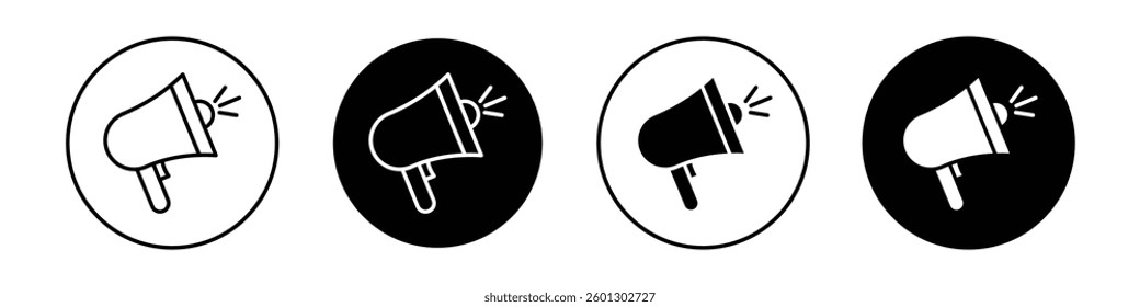 Megaphone icons vectors graphics collection