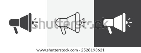 Megaphone icon.Trendy modern flat linear vector illustration on white background.