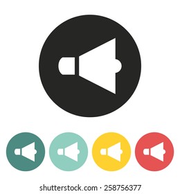 Megaphone icon.Vector illustration.