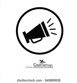 Megaphone Icon.Vektorillustration Illustration.
