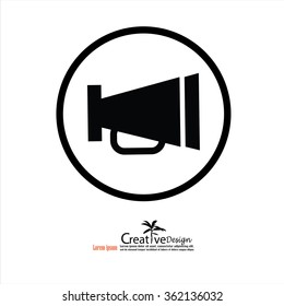 Megaphone .Megaphone Icon.vector illustration.