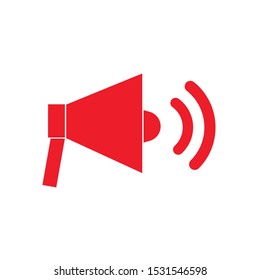 Megaphone icon,vector illustration. Flat design style. vector megaphone icon illustration isolated on White background, megaphone icon Eps10. megaphone icons graphic design vector symbols.