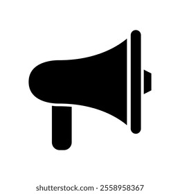Megaphone illustrated on white background