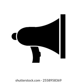 Megaphone illustrated on white background
