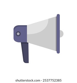 Megafone ilustrado em vetor no fundo
