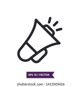 megaphone illustration icon vector symbol, eps 10