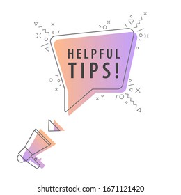 Megaphone with important message speech bubble. Loudspeaker. Banner for business, marketing and advertising. Vector illustration.