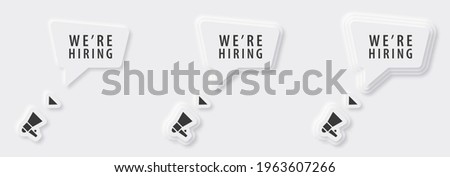 Megaphone with important message speech bubble. Loudspeaker. Banner for business, marketing and advertising. Vector illustration.