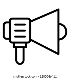 Megaphone indicating announcement made for marketing 
