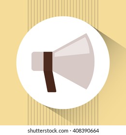 megaphone isolated design 