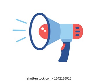 Megaphone isolated flat vector icon