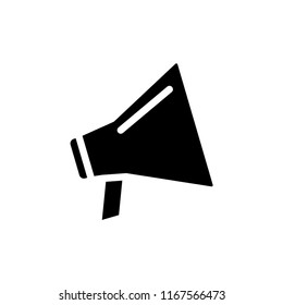 Megaphone Isolated Flat Web Mobile Icon / Vector
