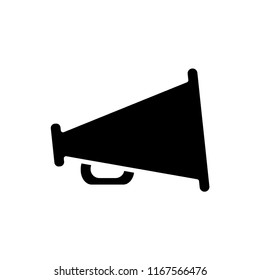 Megaphone Isolated Flat Web Mobile Icon / Vector