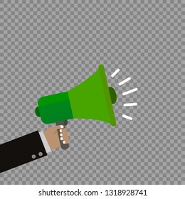 Megaphone Isolated Flat Web Mobile Icon Vector 