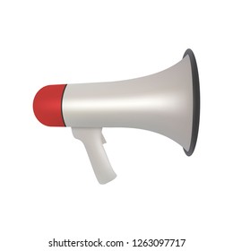 Megaphone isolated on white background. Vector illustration