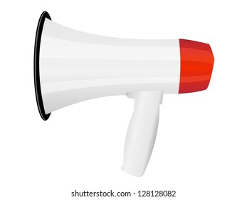 Megaphone isolated on white background - vector illustration