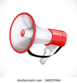 Megaphone isolated on white background