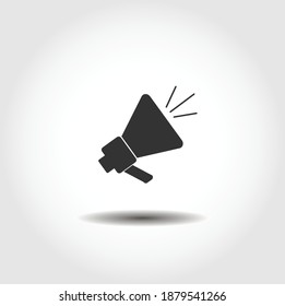 icono de vector aislado megáfono. elemento de diseño de negocio