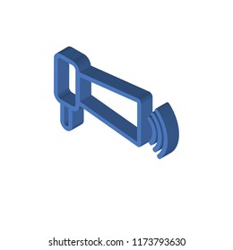 Megaphone isometric left top view 3D icon