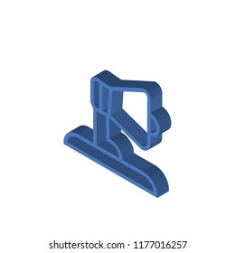 Megaphone isometric left top view 3D icon