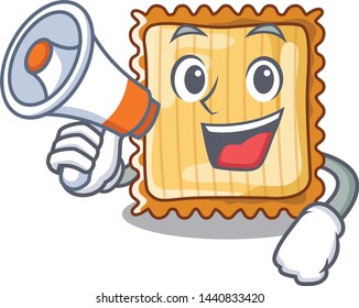 With megaphone lasagne is put on character pan