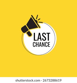 Megafone com balão de fala da última chance. Alto-falante. Banner para negócios, marketing e publicidade. Ilustração vetorial. ilustração de stock
Conselhos, mensagem de anúncio, negócios, desafio, chance