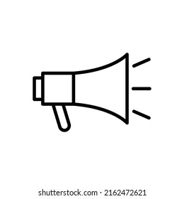 megaphone line art icon vector template