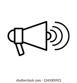 Megaphone line icon