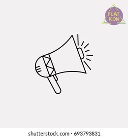 megaphone line icon
