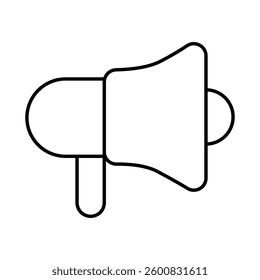 Megaphone Line Icon. Digital Marketing Icon Editable Stroke Vector Illustration