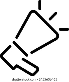 Megafon-Linie Symbol Illustration Vektorgrafik
