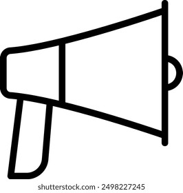 megaphone line icon illustration vector