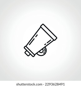 megaphone line icon. loudspeacker megaphone outline icon